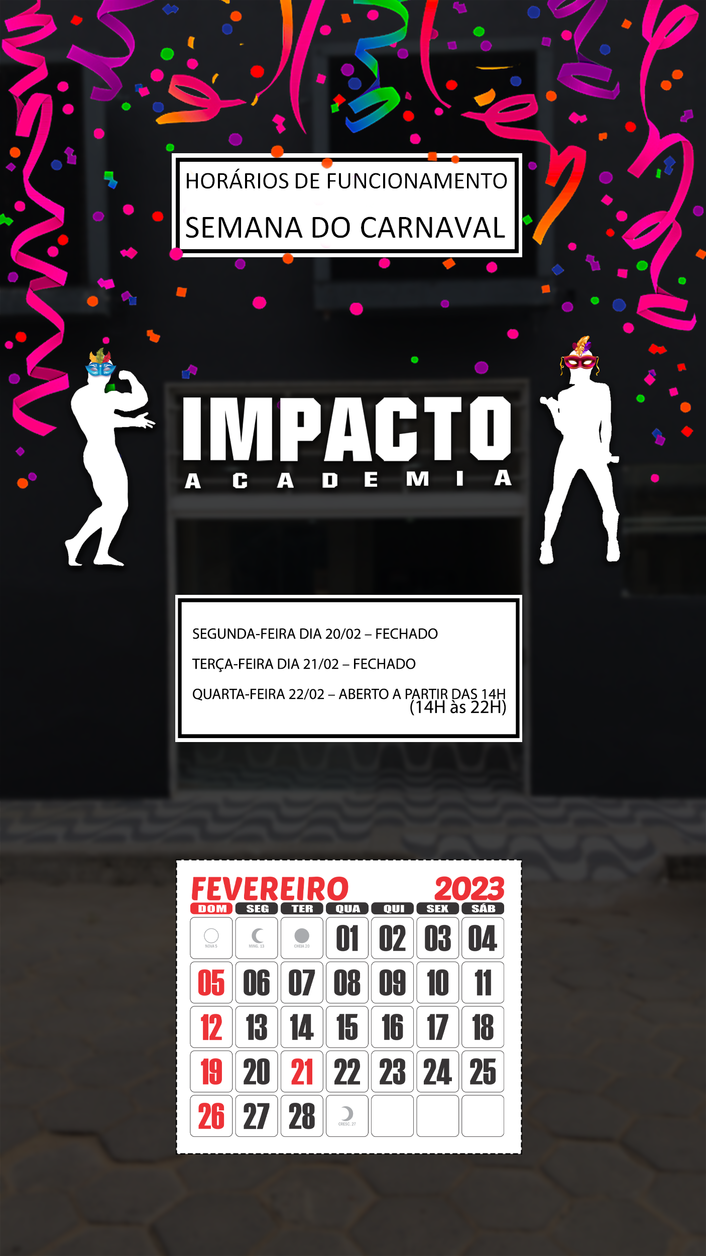 HORARIO CARNAVAL 2023